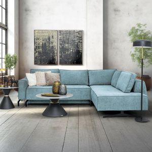 Corner sofa Madrid mint color 290x210x90cm