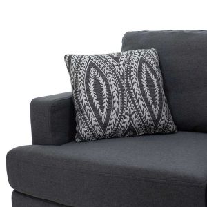 Corner sofa Slim dark gray with two pillows