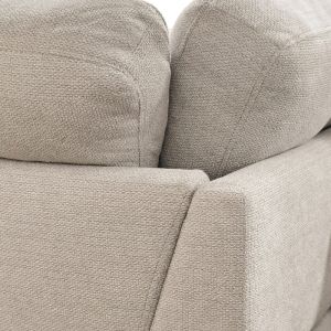 Corner sofa right Camile beige fabric 270x174x95cm