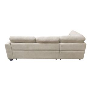 Corner sofa right Camile beige fabric 270x174x95cm