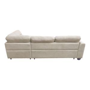 Corner sofa left Camile beige fabric 270x174x95cm