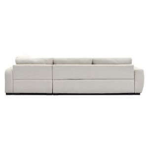 Ъглов диван обръщащ Medel Hm3288.02 екру пе плата 296x208x80всм.