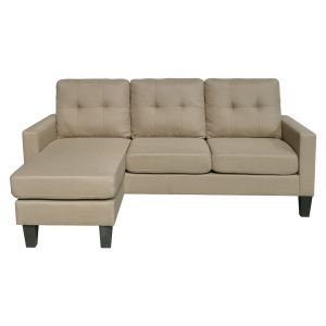 Ъглов диван обръщащ се ъгъл Meggy Hm3297.03 бежов плат 184.5x129x86всм.