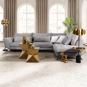 Corner sofa Prenata right dark gray with gray 340x240