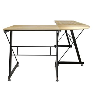 Corner office, sonoma with metal frame 158χ120χ74cm Hm2127,01