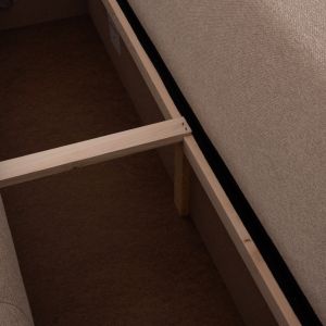 Ъглов разтегателен диван с място за съхранение Trendston Hm3302.03l бежов плат 298x177x95всм.