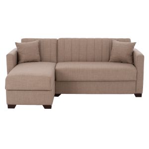 Corner reversible sofa bed in beige Hm3244,04
