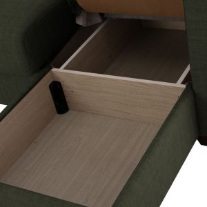 Corner reversible sofa bed in olive color Hm3244,05,