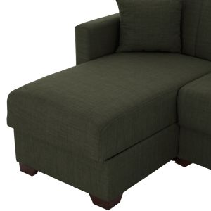 Corner reversible sofa bed in olive color Hm3244,05,