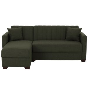 Corner reversible sofa bed in olive color Hm3244,05,