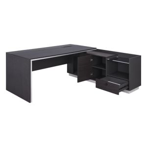 Corner office desk - right corner Rosewood 180x170x76cm Hm2086r