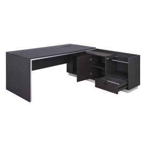 Corner office desk - right corner Rosewood 200x160x76cm Hm2112r