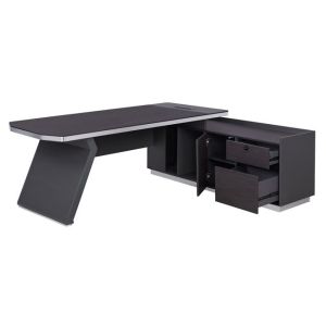 Corner office desk - right corner Rosewood 220x180x76cm Hm2084r