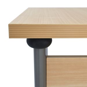 Corner office desk - right corner in oak 160x120x75cm HM2043,01r