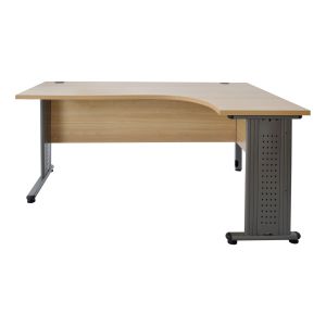 Corner office desk - right corner in oak 160x120x75cm HM2043,01r