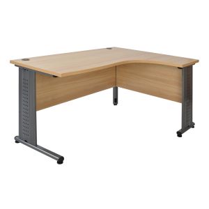 Corner office desk - right corner in oak 160x120x75cm HM2043,01r