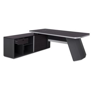 Corner office desk - left corner Rosewood 220x180x76cm Hm2083l