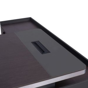 Corner office desk - left corner Rosewood 220x180x76cm Hm2084l