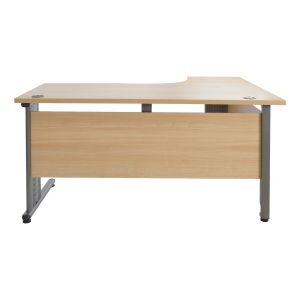 Corner office desk - left corner in oak 160x120x75cm Hm2043,01l