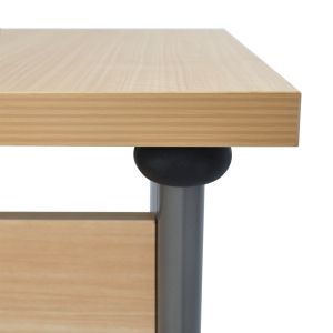 Corner office desk - left corner in oak 160x120x75cm Hm2043,01l