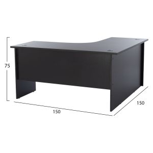 Corner office desk wine 150x150x75cm Hm2019,03