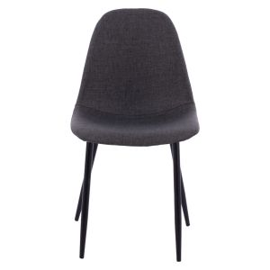 Leonardo dining chair with metal legs, dark gray Hm00100,16
