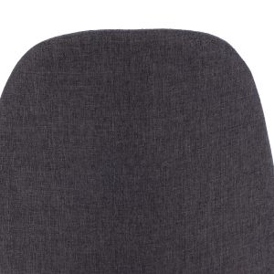 Leonardo dining chair with metal legs, dark gray Hm00100,16