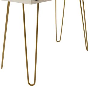 Isla console in white/gold color 80x39x74cm
