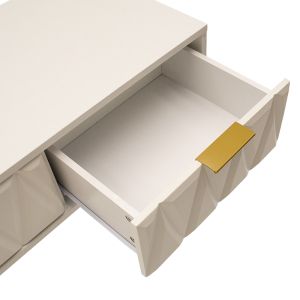 Isla console in white/gold color 80x39x74cm