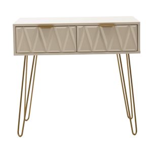 Isla console in white/gold color 80x39x74cm
