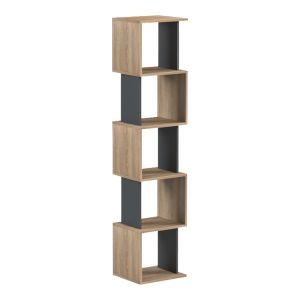 Библиотека Cubik sonoma - антрацит 35x30x161см