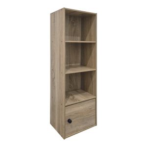 Библиотека Lenobia с колона и шкаф Sonoma 30.5x24x95см