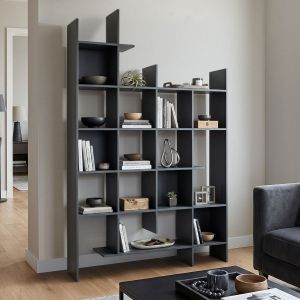 Библиотека Manco антрацит 122x25.5x188см