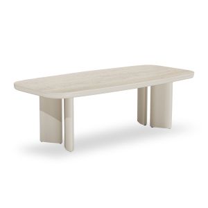 Алуминиева маса CARDEMO SM6498.02 бежово-симетрован камъмен плот 240X110X74СМ.