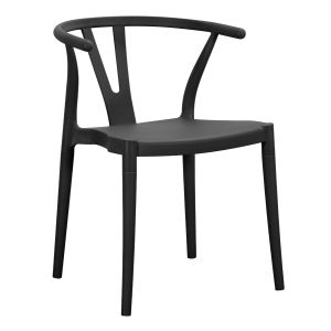 Garden chair Brave HM6625.02 made of polypropylene in black 47X42X84.5 cm.