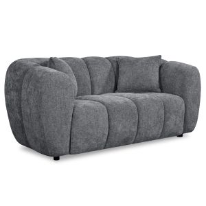 Двумесен диван, Opale, SM3320.01, сив плат, 177X96X76ВСМ.