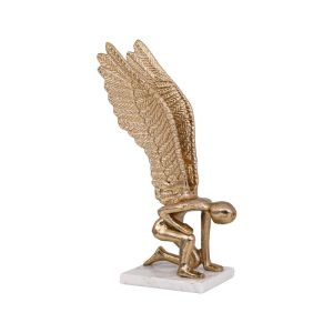 Decorative angel figure, antique gold color 19X16X33CM