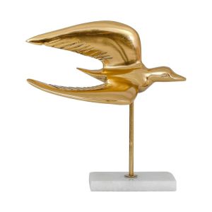 Decorative bird figure antique gold color 19X12X20CM