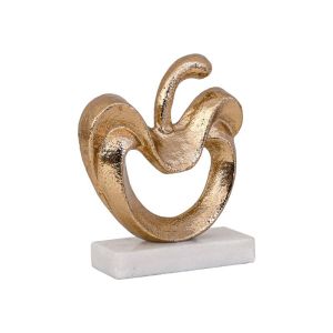 Decorative figurine Capsicum antique gold color 11X4X13CM