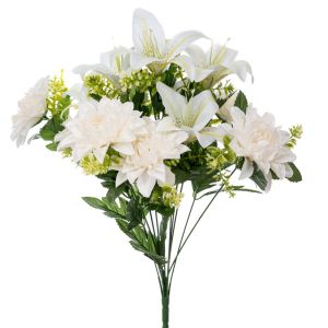 Decorative white lilies