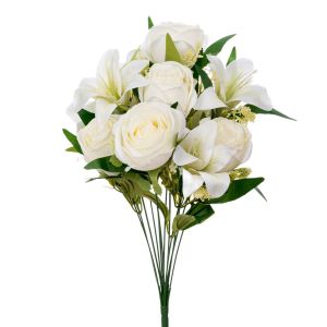 Decorative white lilies