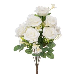 Decorative white roses