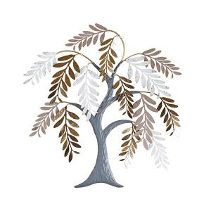 Decorative tree metallic gold - silver - bronze 66X4X70CM