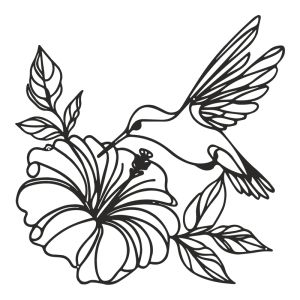 Wall decoration Folou black metal 60x0.15x60cm