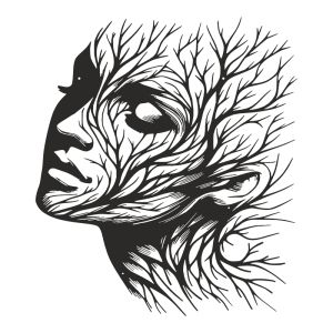 Wall decoration Solfy black metal 80x0.15x80cm