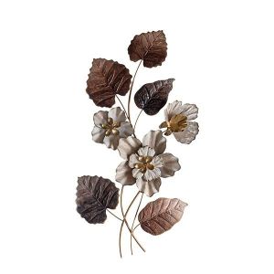 Decoration flowers metallic blue - gold 45X6X87.5M