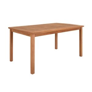 Wooden garden table Bali solid teak natural color 150X90X75CM