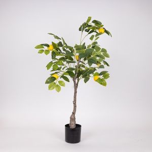 Artificial lemon tree with plastic pot fabric-plastic-iron 90 cm