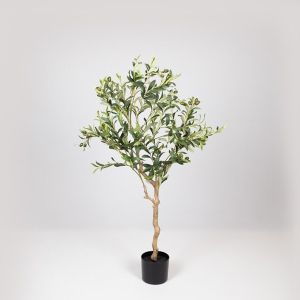 Artificial olive tree with plastic pot fabric-plastic-iron 120 cm