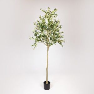 Artificial olive tree with plastic pot fabric-plastic-iron 180 cm